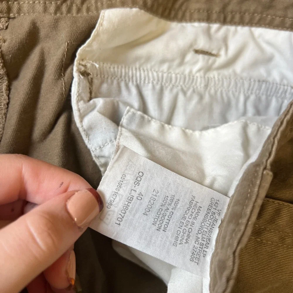 Lee Cargo Shorts Mens 40 Khaki Tan Dungarees Cotton Utility Workwear Hiking